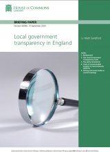 Local government transparency in England: (Briefing Paper Number 06046)
